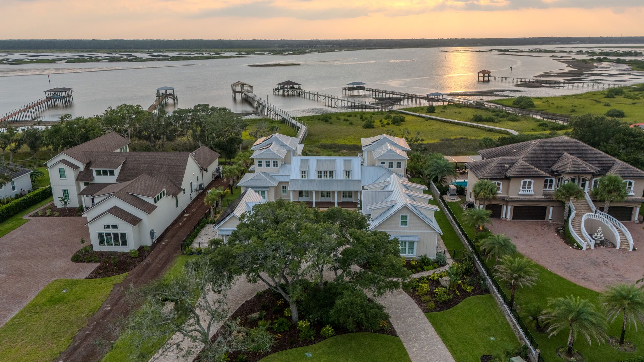 Marshfront Residence, aerial photograph 4, architectural photography by MBJR Creative